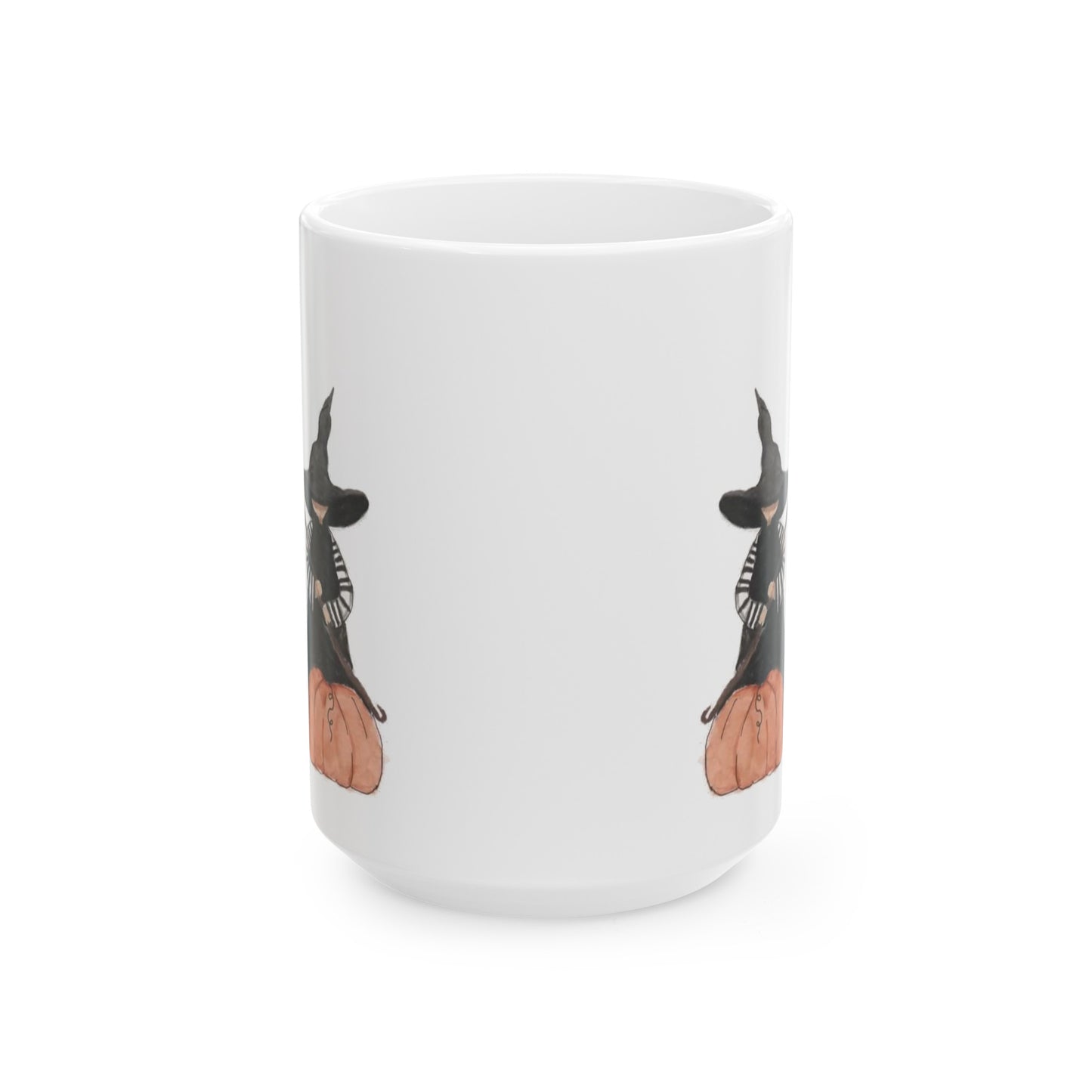 Halloween Watercolor Lil Witch Ceramic Mug