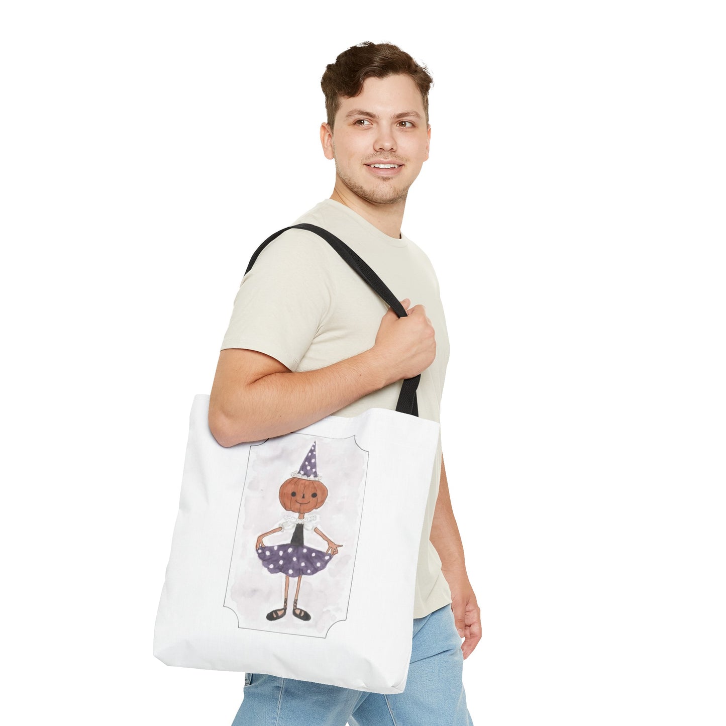 Halloween Watercolor Little Dancer Tote Bag