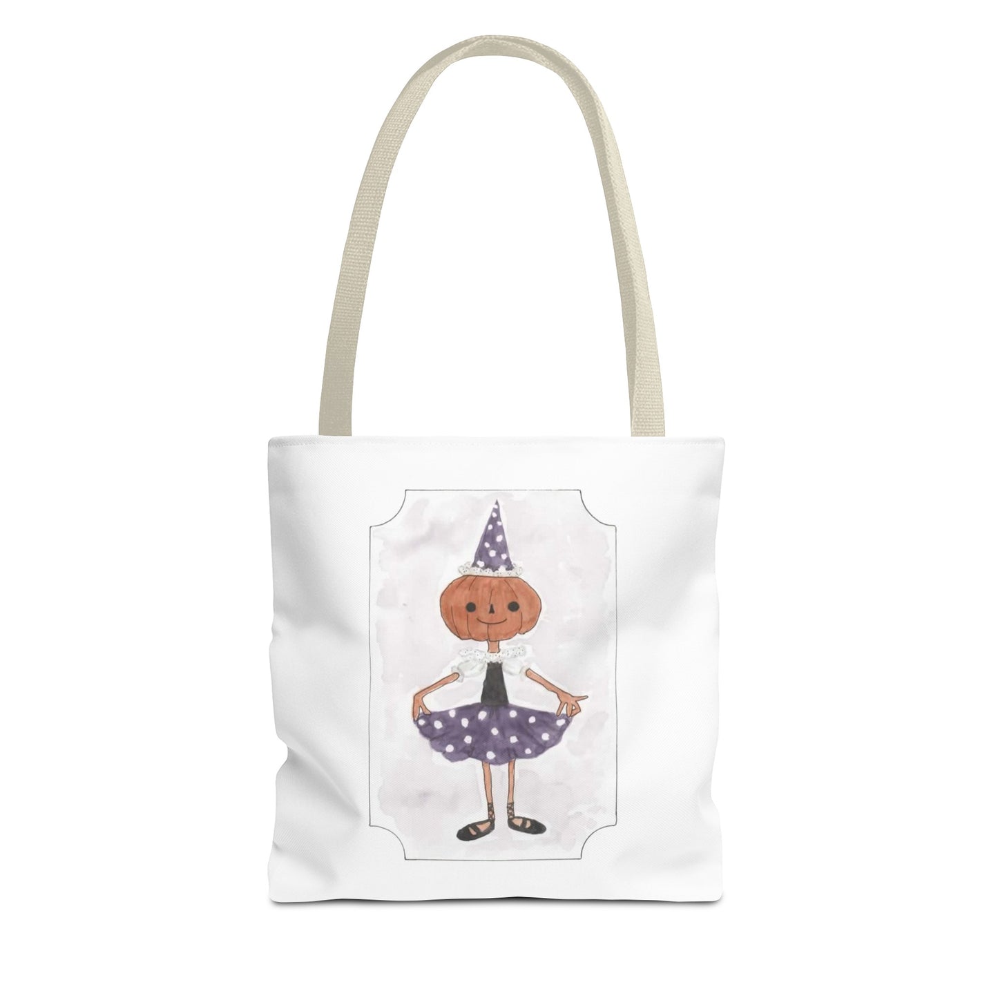 Halloween Watercolor Little Dancer Tote Bag
