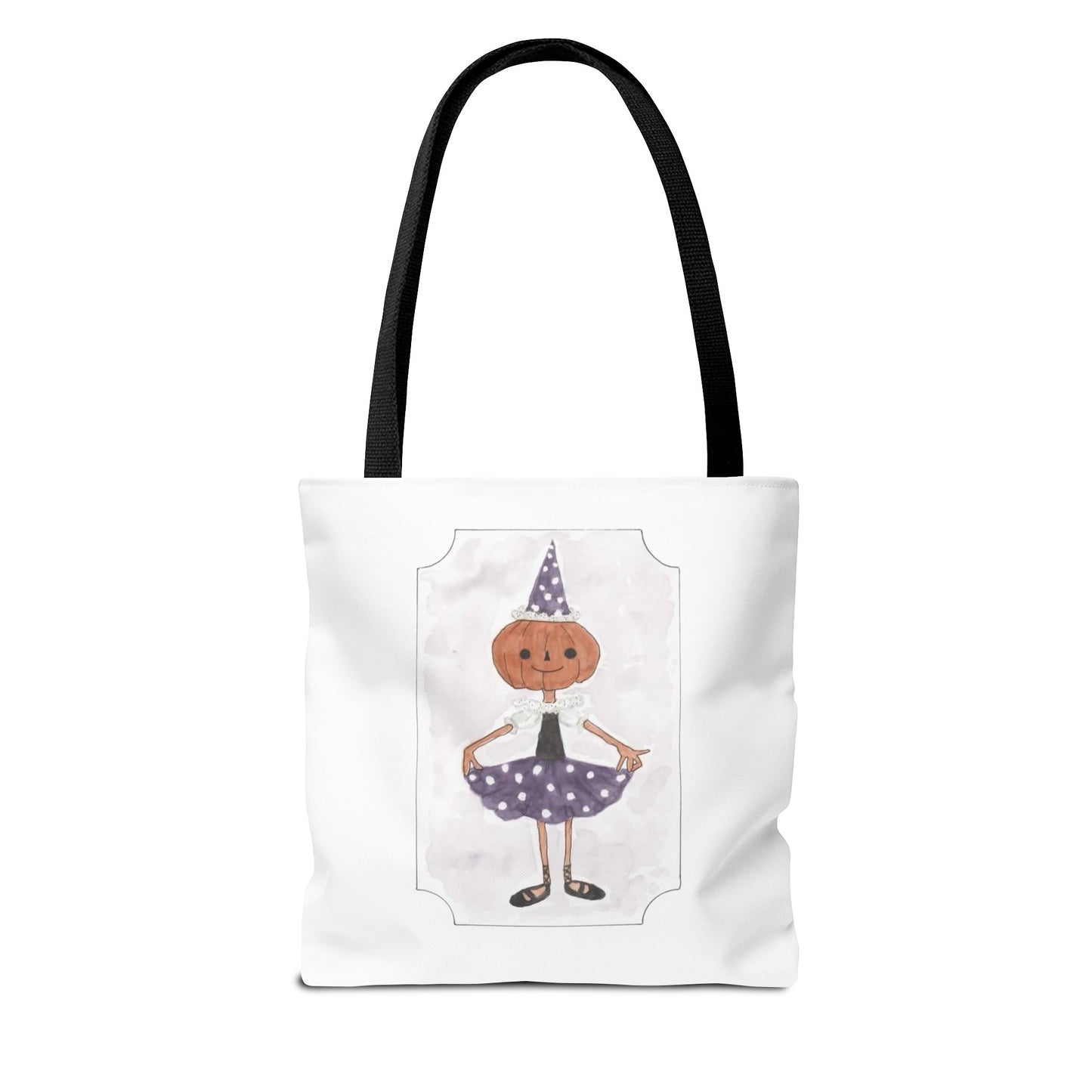 Halloween Watercolor Little Dancer Tote Bag