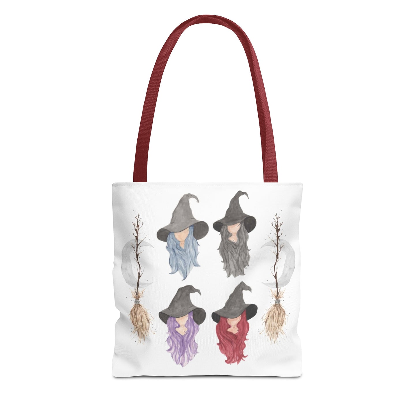 Watercolor Three Witchy Sisters Tote Bag