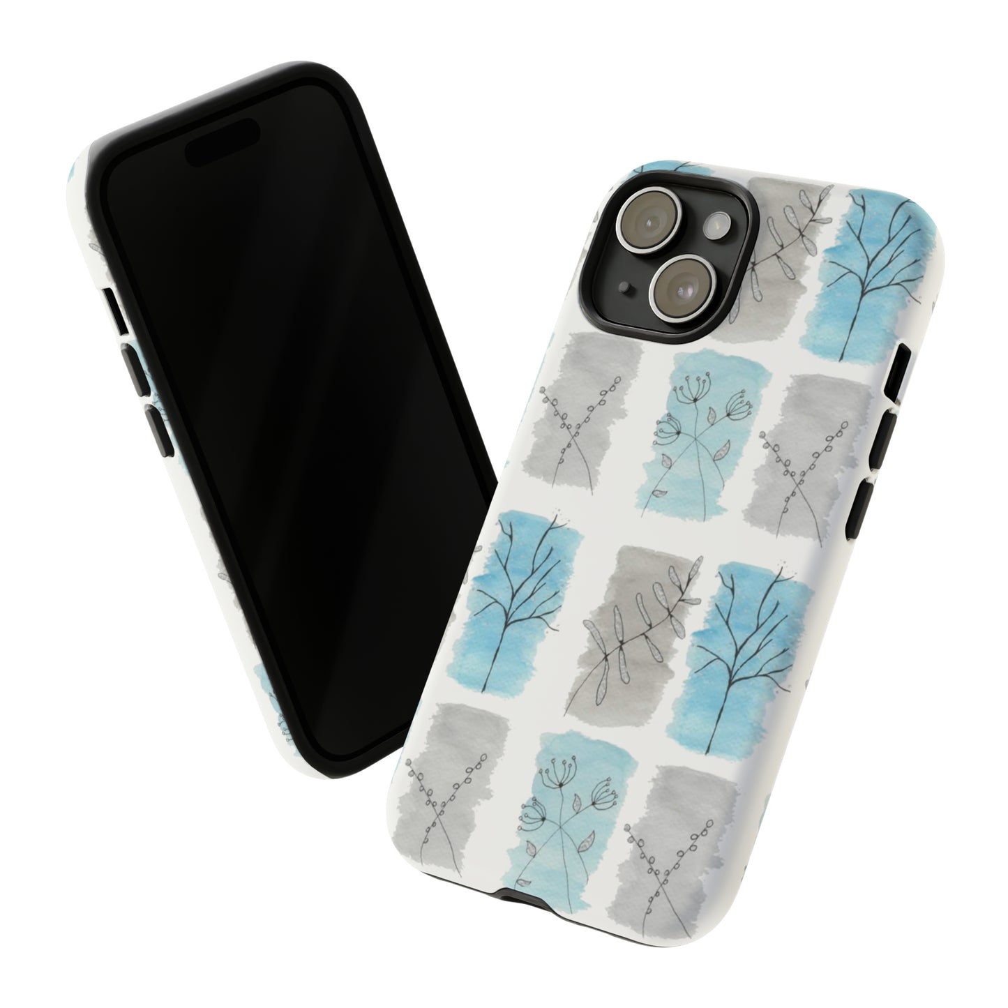 Watercolor Floral Frames Tough Cases