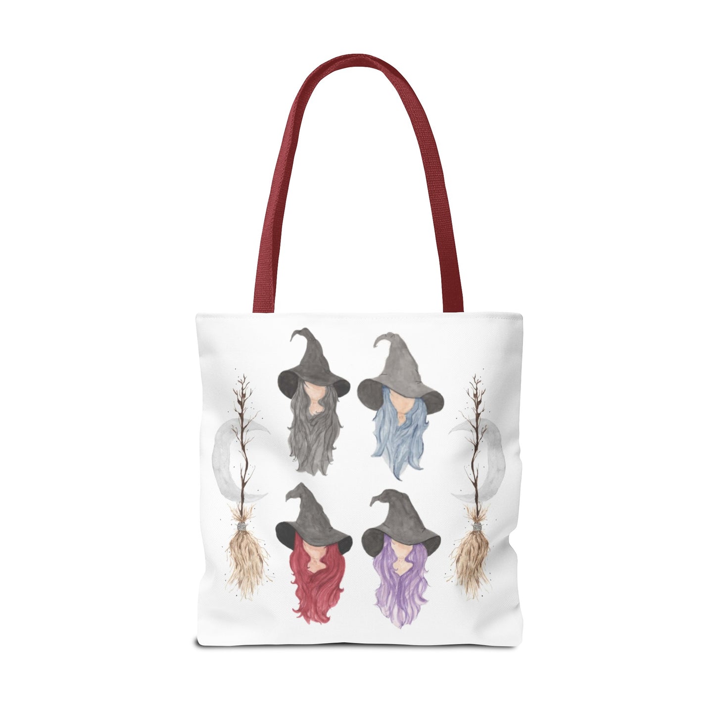 Watercolor Three Witchy Sisters Tote Bag