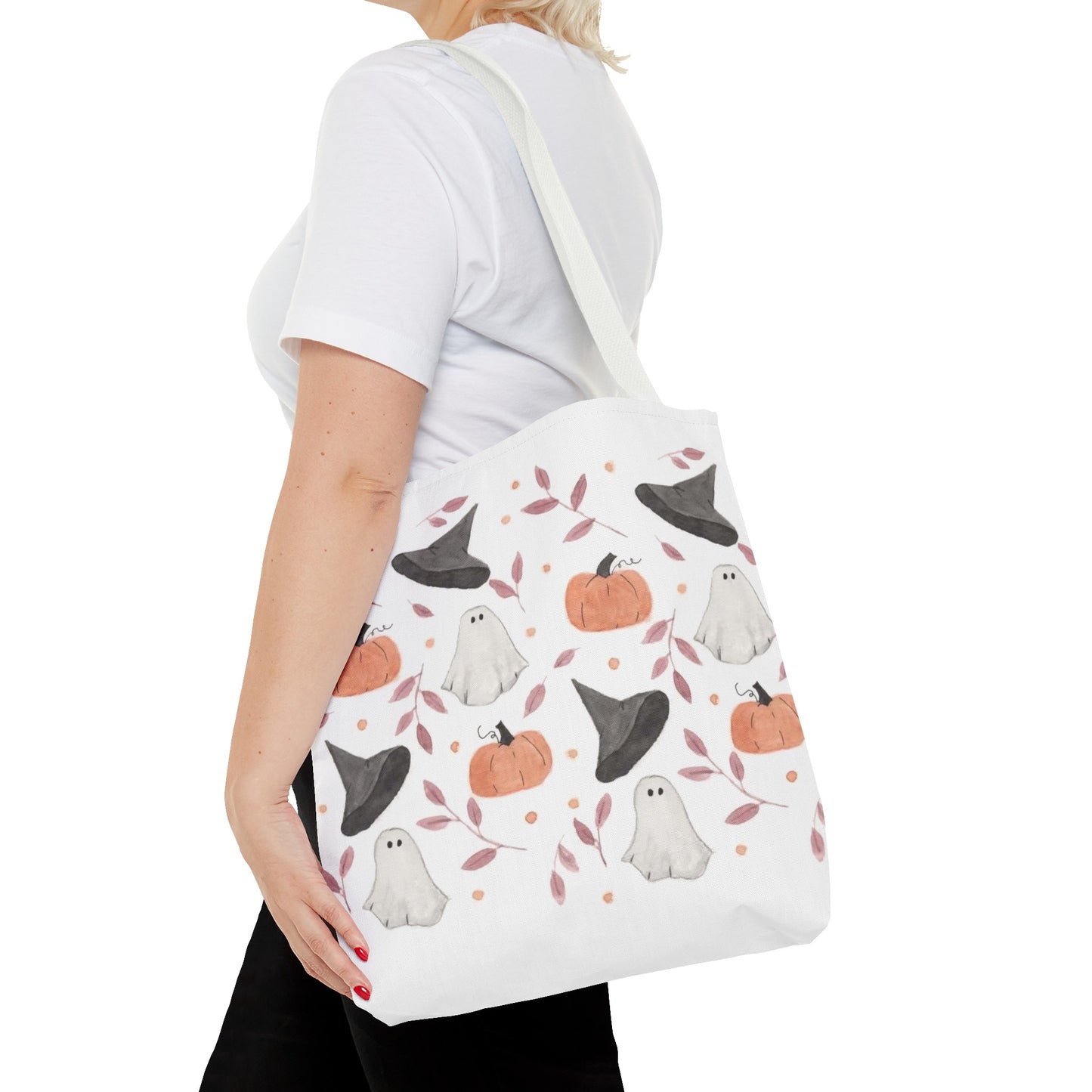 Halloween Watercolor Pattern Tote Bag