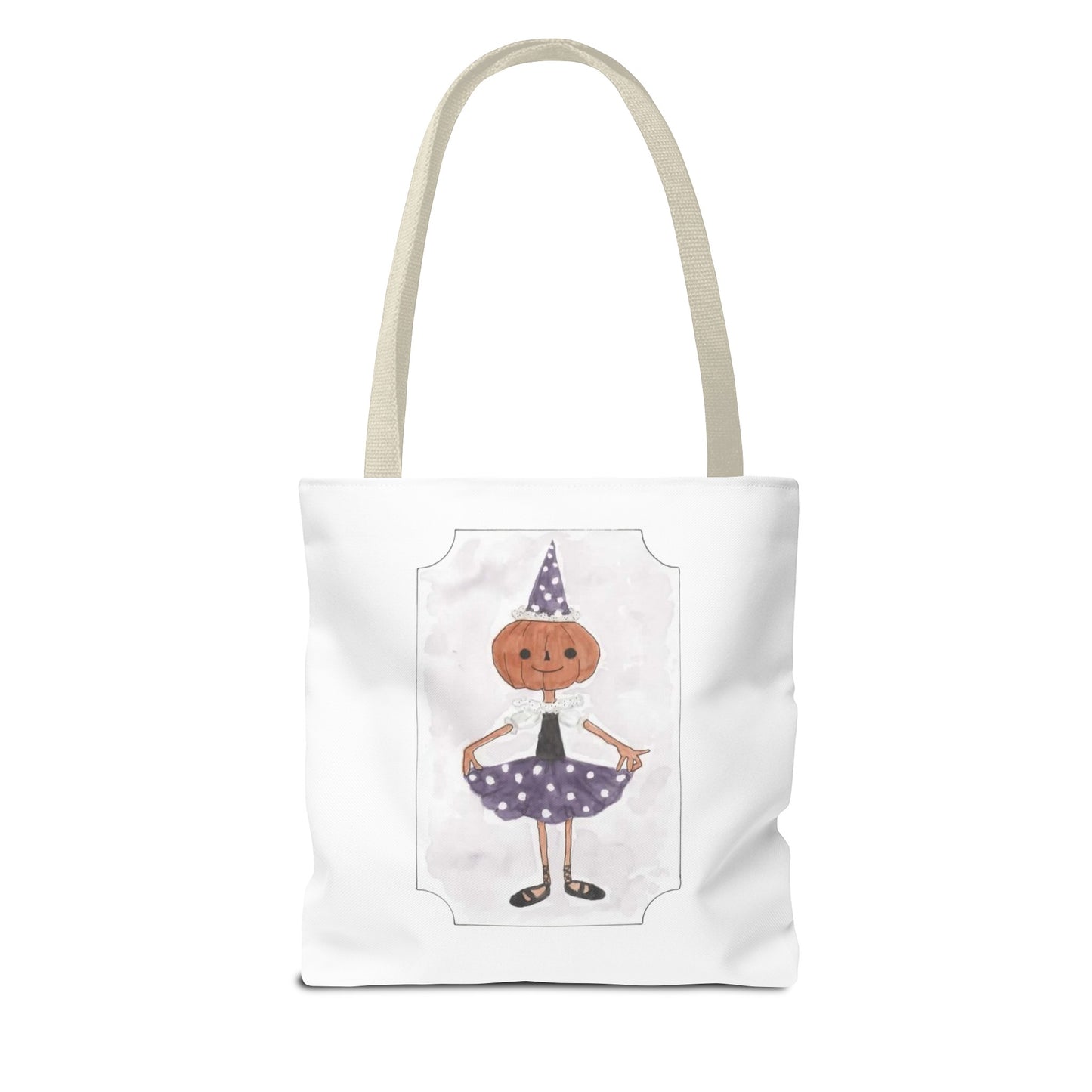 Halloween Watercolor Little Dancer Tote Bag