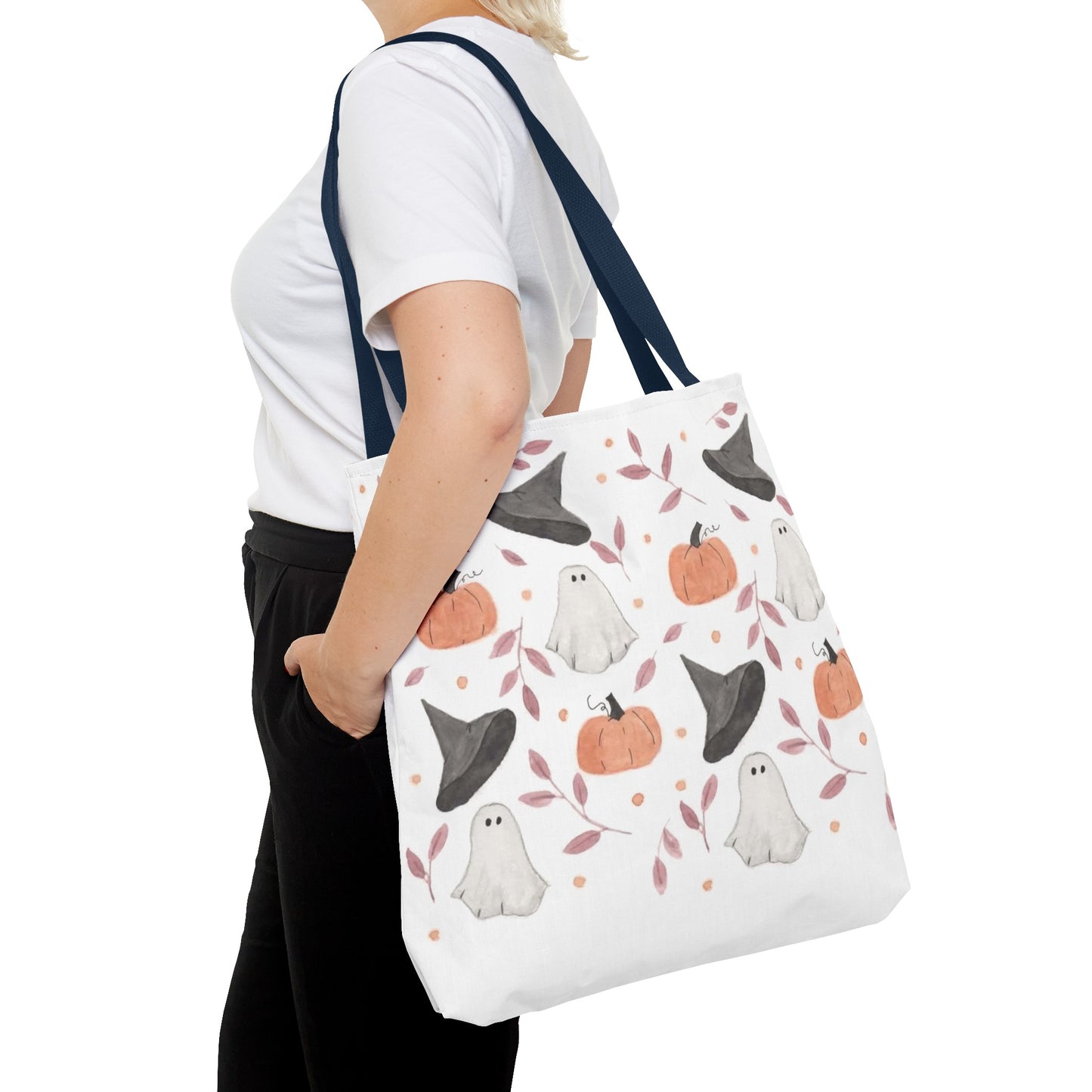 Halloween Watercolor Pattern Tote Bag