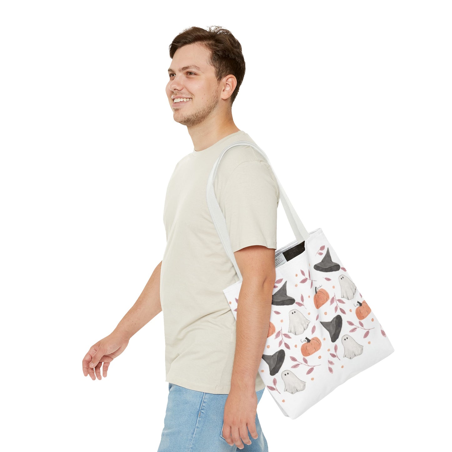 Halloween Watercolor Pattern Tote Bag
