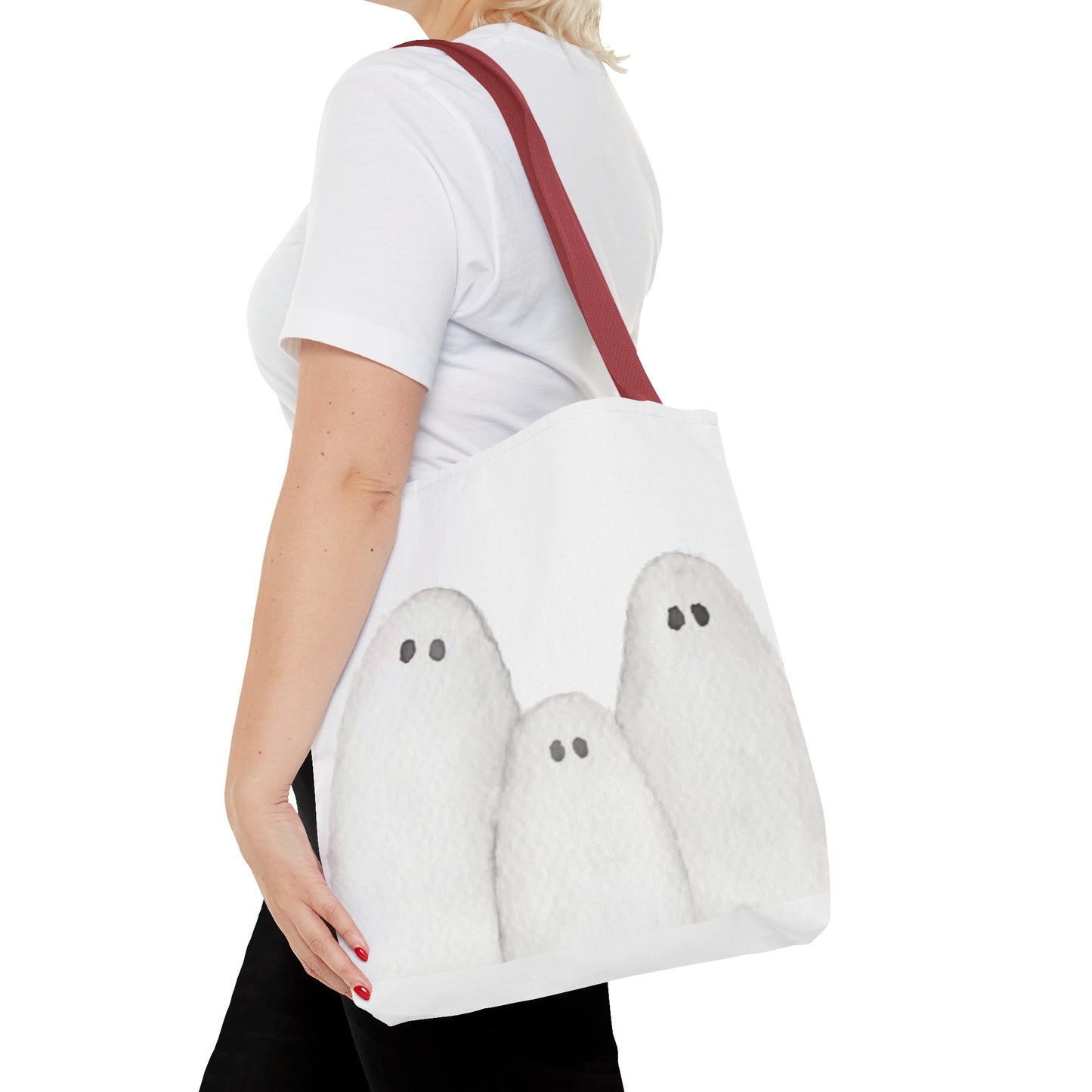 Halloween Watercolor Ghosts Tote Bag