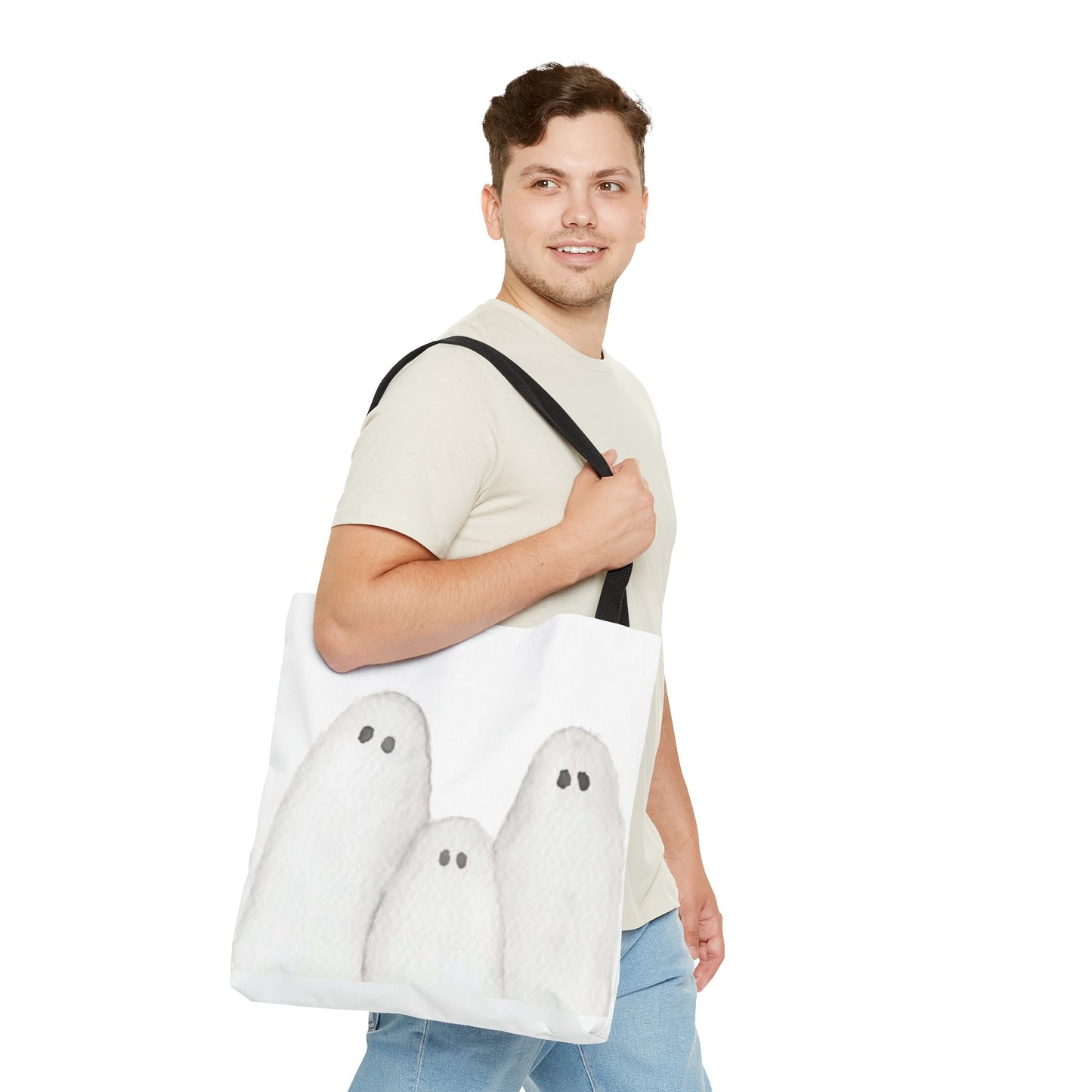 Halloween Watercolor Ghosts Tote Bag