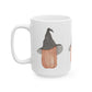 Halloween Watercolor Witchy Pumpkin Ceramic Mug