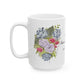 Watercolor "She Has Beautiful Things on Her Mind" Ceramic Mug, (11oz, 15oz)