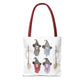 Watercolor Three Witchy Sisters Tote Bag