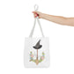Watercolor Witchy Broomstick Tote Bag