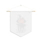 Watercolor "I Think I Love Fall the Most" Pumpkin Pennant