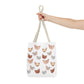 Watercolor Scattered Chickens Tote Bag