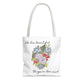 Watercolor "She Has Beautiful Things on Her Mind" Tote Bag