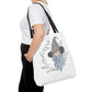 Watercolor Blue Witch Tote Bag