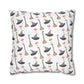 Watercolor Witchy Things Patterned Square Poly Canvas Pillow Cover - Pillow Not Included -
