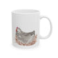 Watercolor Laying Hen Ceramic Mug