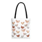 Watercolor Scattered Chickens Tote Bag