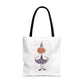 Halloween Watercolor Little Dancer Tote Bag