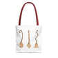 Watercolor Witches Brooms Tote Bag