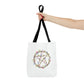 Watercolor Floral Pentacle Tote Bag