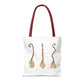 Watercolor Witches Brooms Tote Bag