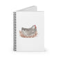 Watercolor Laying Hen Spiral Notebook - Ruled Line