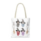 Watercolor Three Witchy Sisters Tote Bag