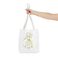 Watercolor Green Girl Tote Bag