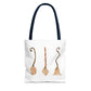 Watercolor Witches Brooms Tote Bag