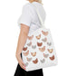 Watercolor Scattered Chickens Tote Bag