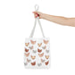 Watercolor Scattered Chickens Tote Bag