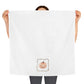 Watercolor Pumpkin with Vine Frame Tea Towel