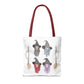 Watercolor Three Witchy Sisters Tote Bag