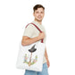 Watercolor Witchy Broomstick Tote Bag