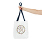 Watercolor Floral Pentacle Tote Bag