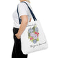 Watercolor "She Has Beautiful Things on Her Mind" Tote Bag