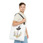 Watercolor Witchy Broomstick Tote Bag