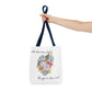 Watercolor "She Has Beautiful Things on Her Mind" Tote Bag