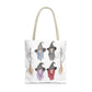 Watercolor Three Witchy Sisters Tote Bag