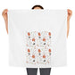 Watercolor Halloween Scatter Tea Towel