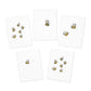 Watercolor Buzzing Bees Greeting Cards (5 Pack)