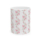 Watercolor Floral Branch Ceramic Mug