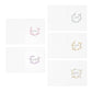 Watercolor Abstract Floral "Hello" Greeting Cards (5-Pack)