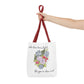 Watercolor "She Has Beautiful Things on Her Mind" Tote Bag