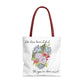 Watercolor "She Has Beautiful Things on Her Mind" Tote Bag