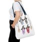 Watercolor Three Witchy Sisters Tote Bag