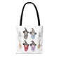 Watercolor Three Witchy Sisters Tote Bag
